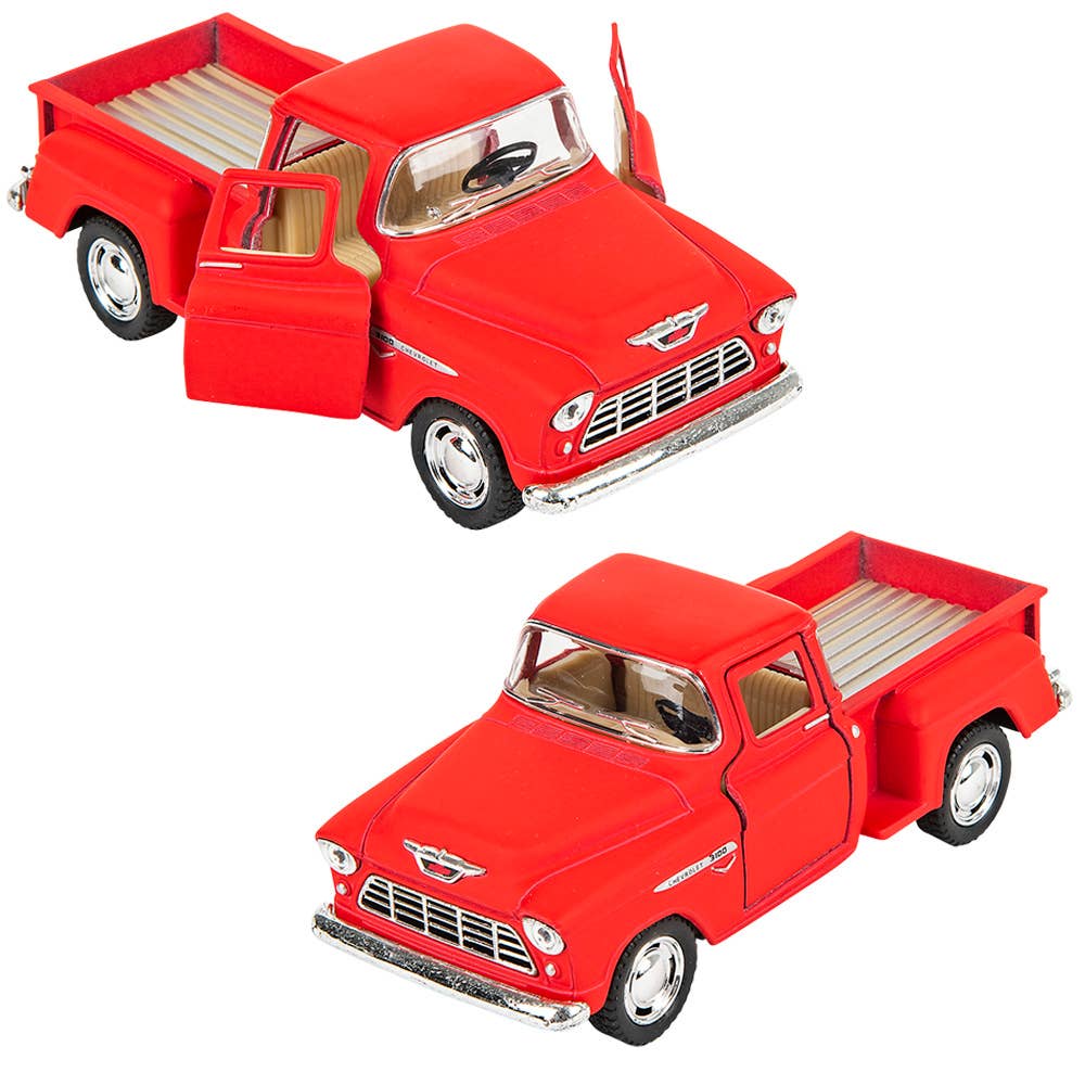 5" Diecast 1955 Chevy Stepside Pick Up 12/Disp