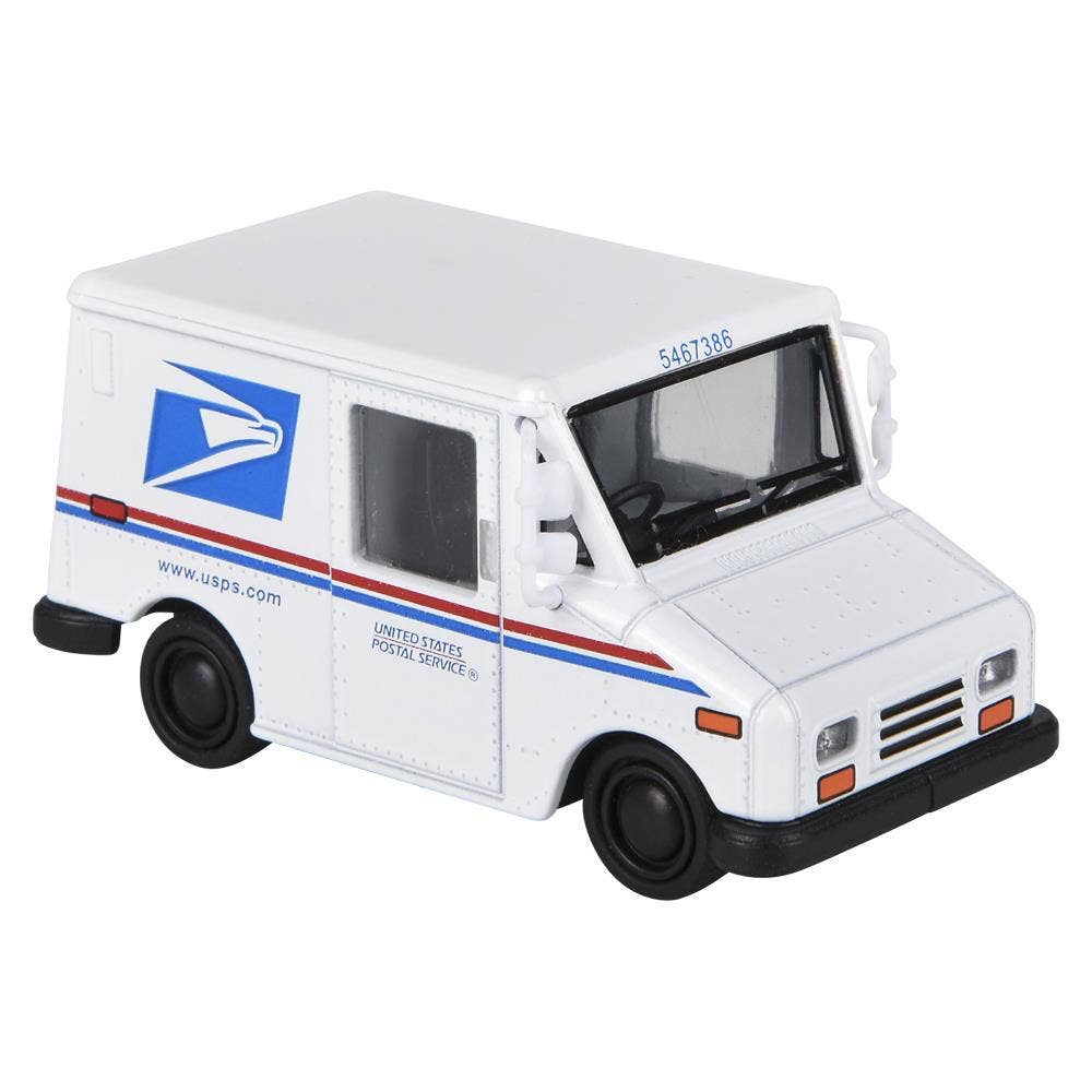 2.5" Diecast Pull Back Mini Postal Carrier Truck 12Ct