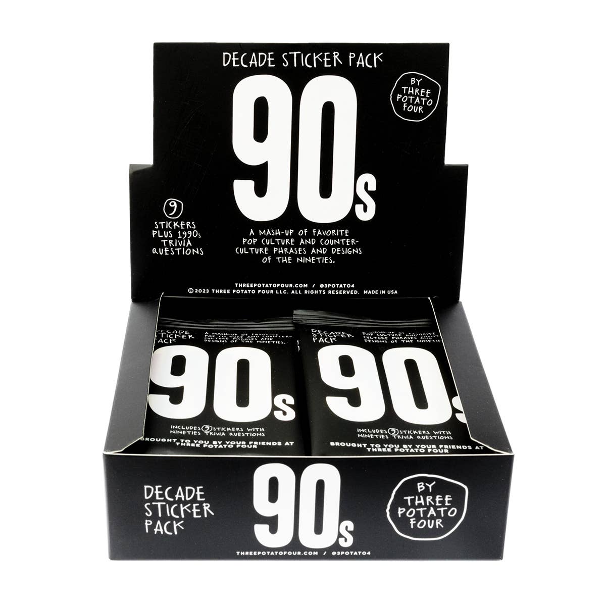 Decade Sticker Card Pack - 1990s