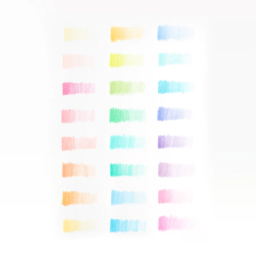 Pastel Hues Colored Pencils- Set of 24