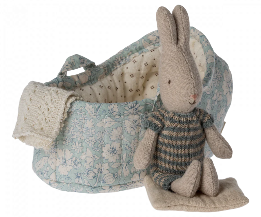 Rabbit in Carry Cot, Micro blue