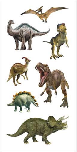 Dinosaurs Sticker - ROLL OF 50 MODULES