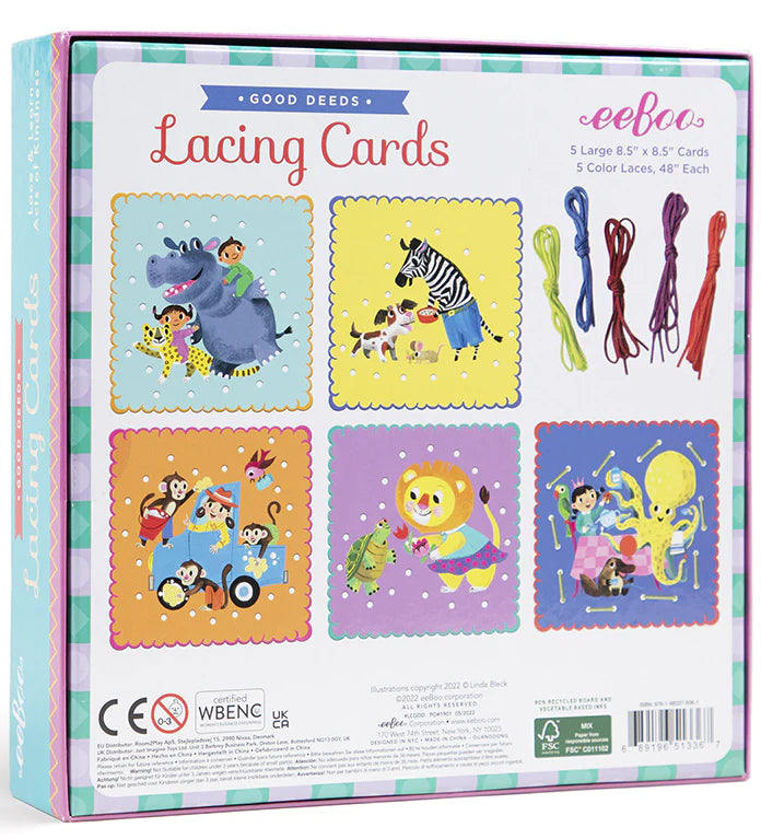 Good Deeds Animal Lacing Cards