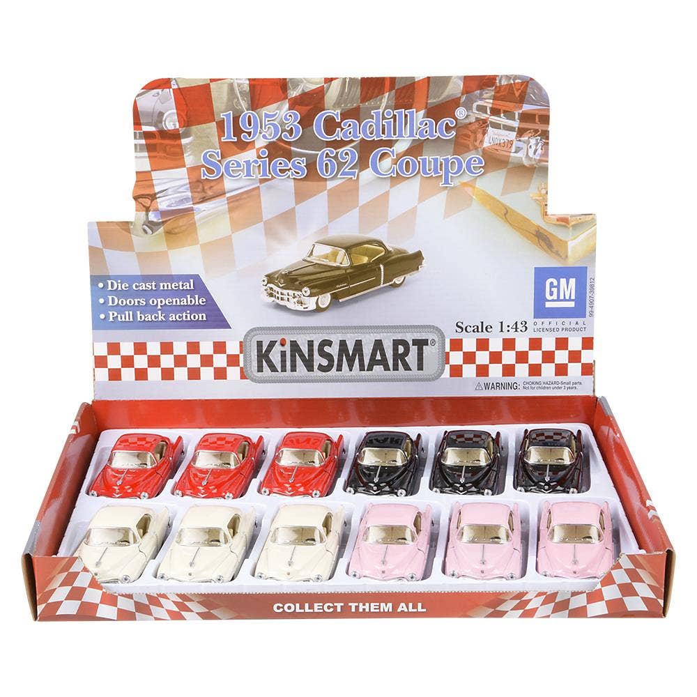 5" Diecast 1953 Cadillac Series 62 Coupe 12/Display
