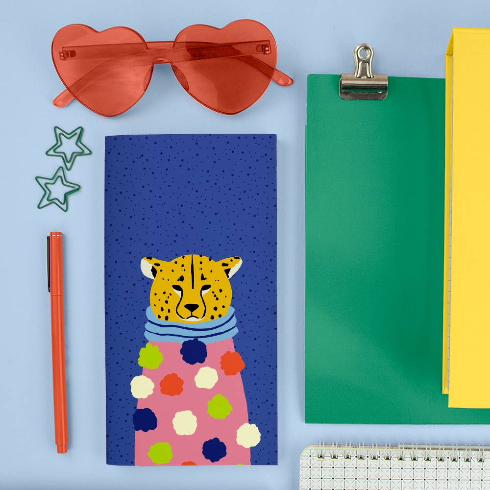 Pom Pom Cheetah Traveler Notebook