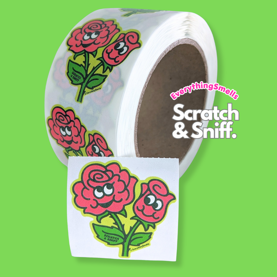 Roses Scratch & Sniff Sticker Roll (50)