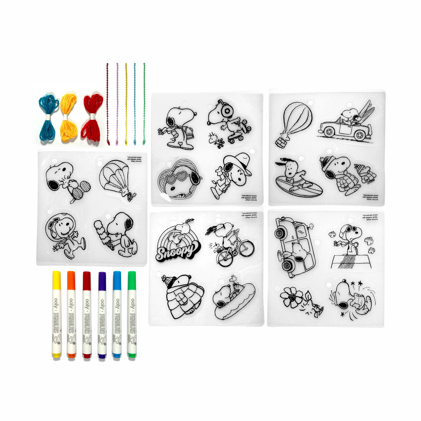 OOLY x Peanuts DIY Shrink Art Kit