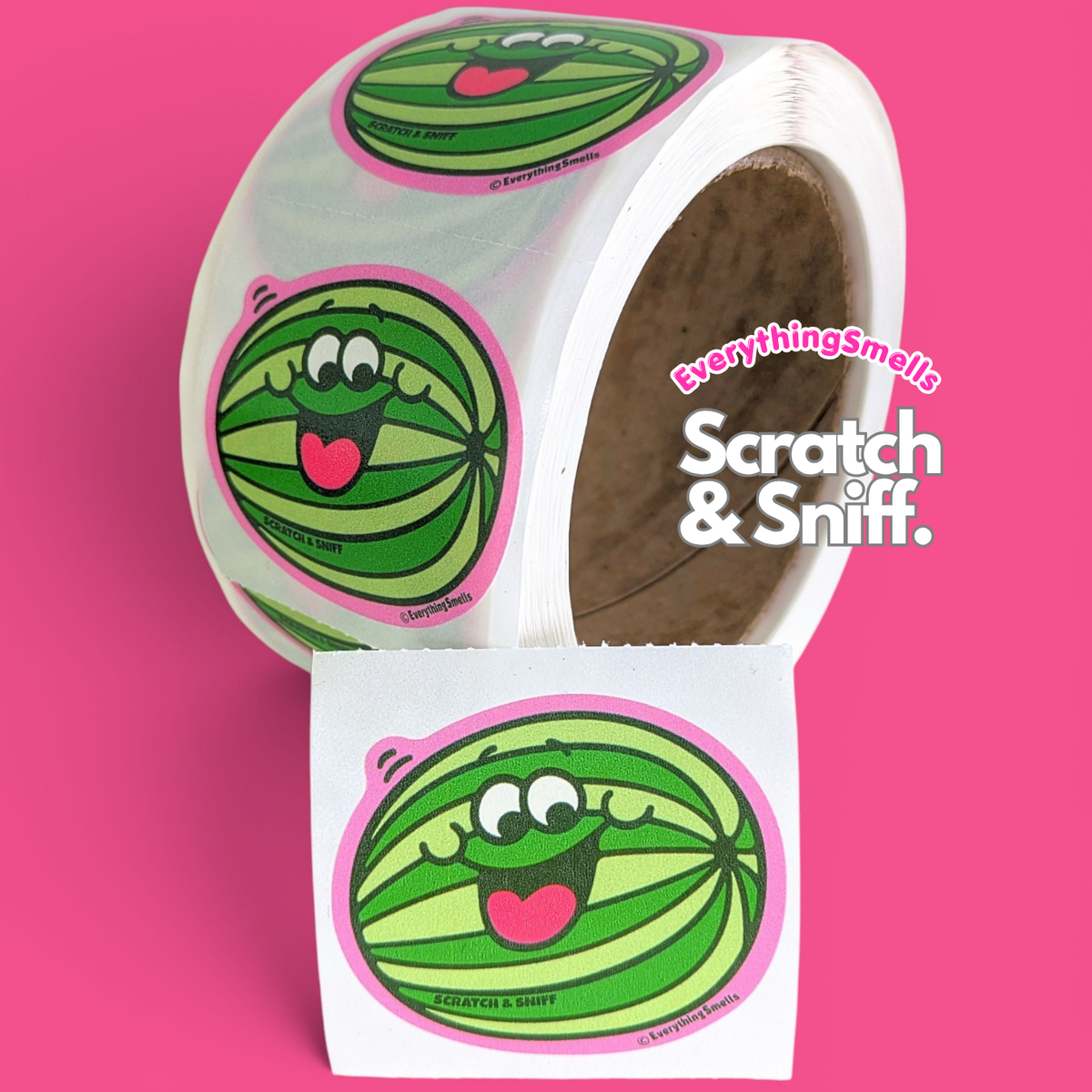 Watermelon Scratch & Sniff Sticker Roll (50)