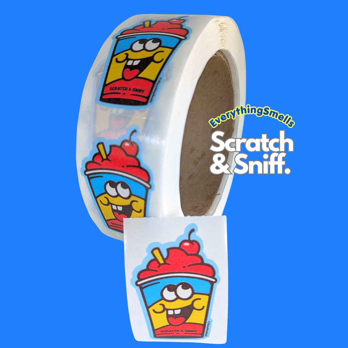Cherry Slushie Scratch & Sniff Sticker Roll (50)