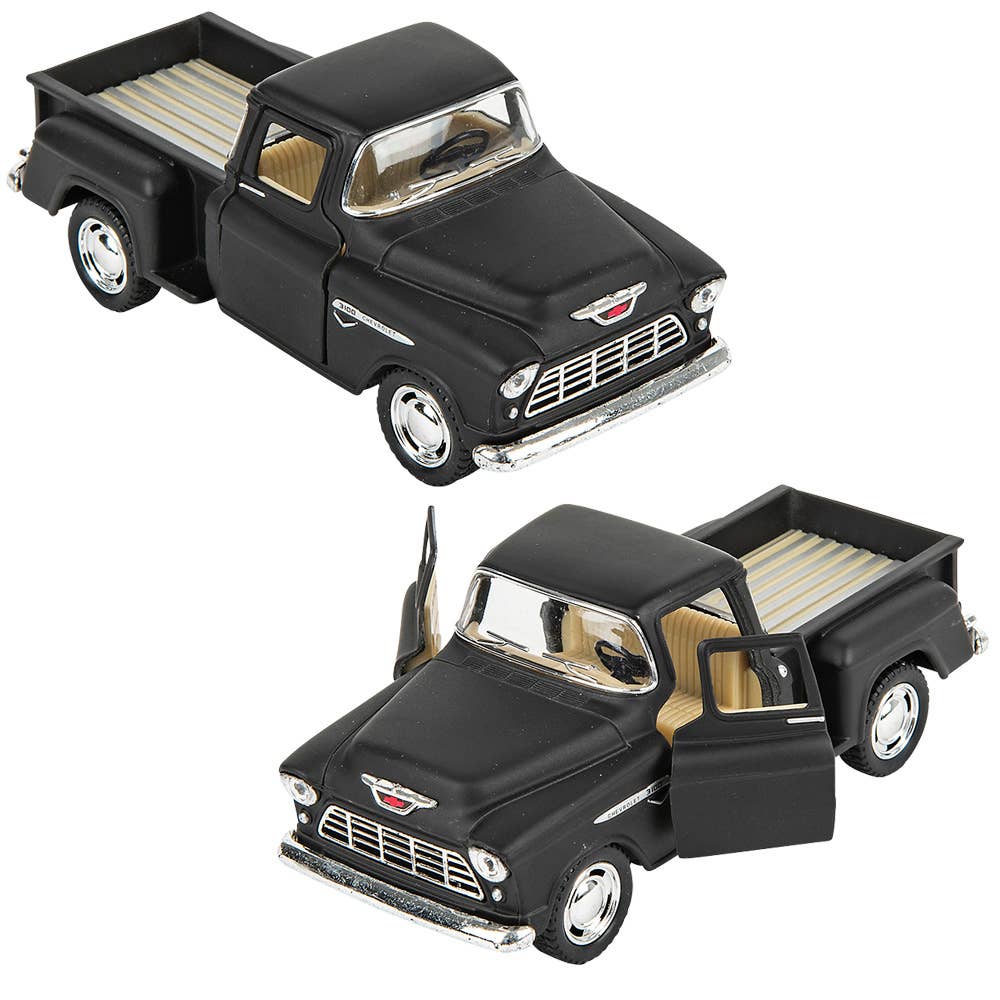 5" Diecast 1955 Chevy Stepside Pick Up 12/Disp