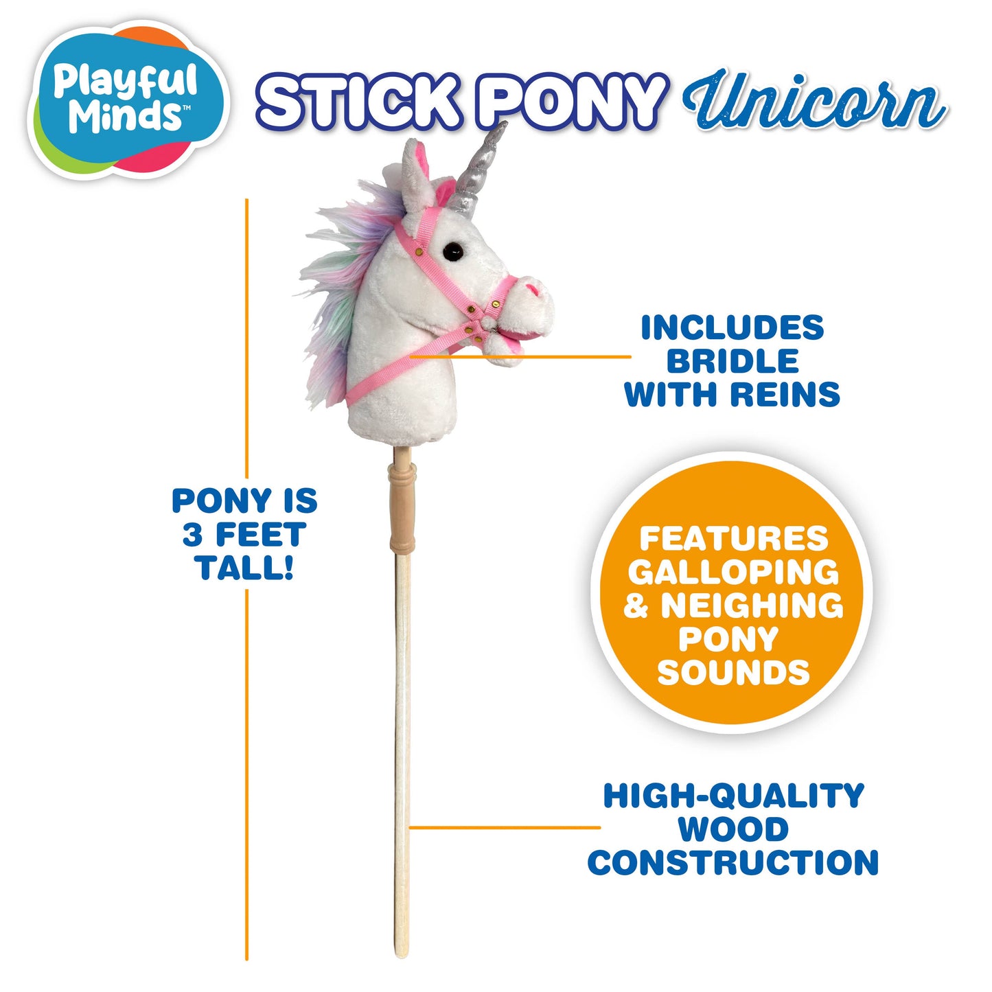 Stick Pony - Unicorn Hobby Horse
