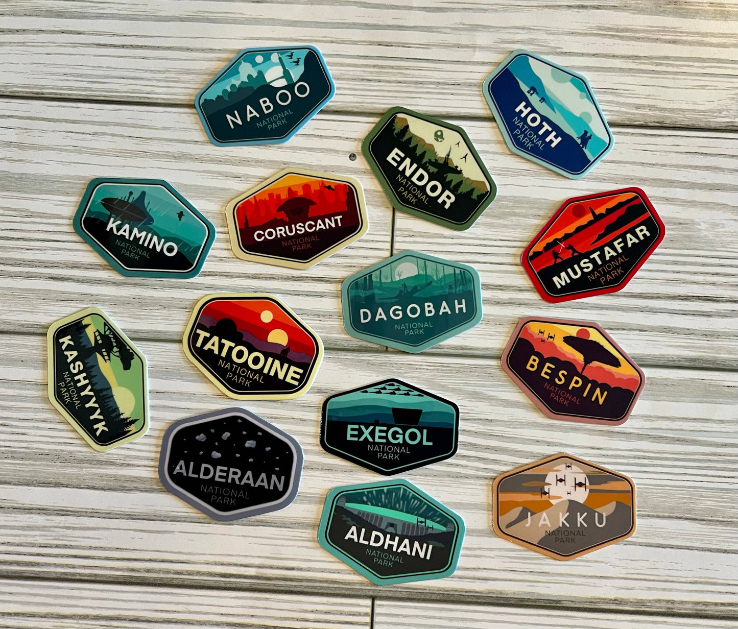 National Parks Mini Set, Vinyl Stickers (Star Wars)