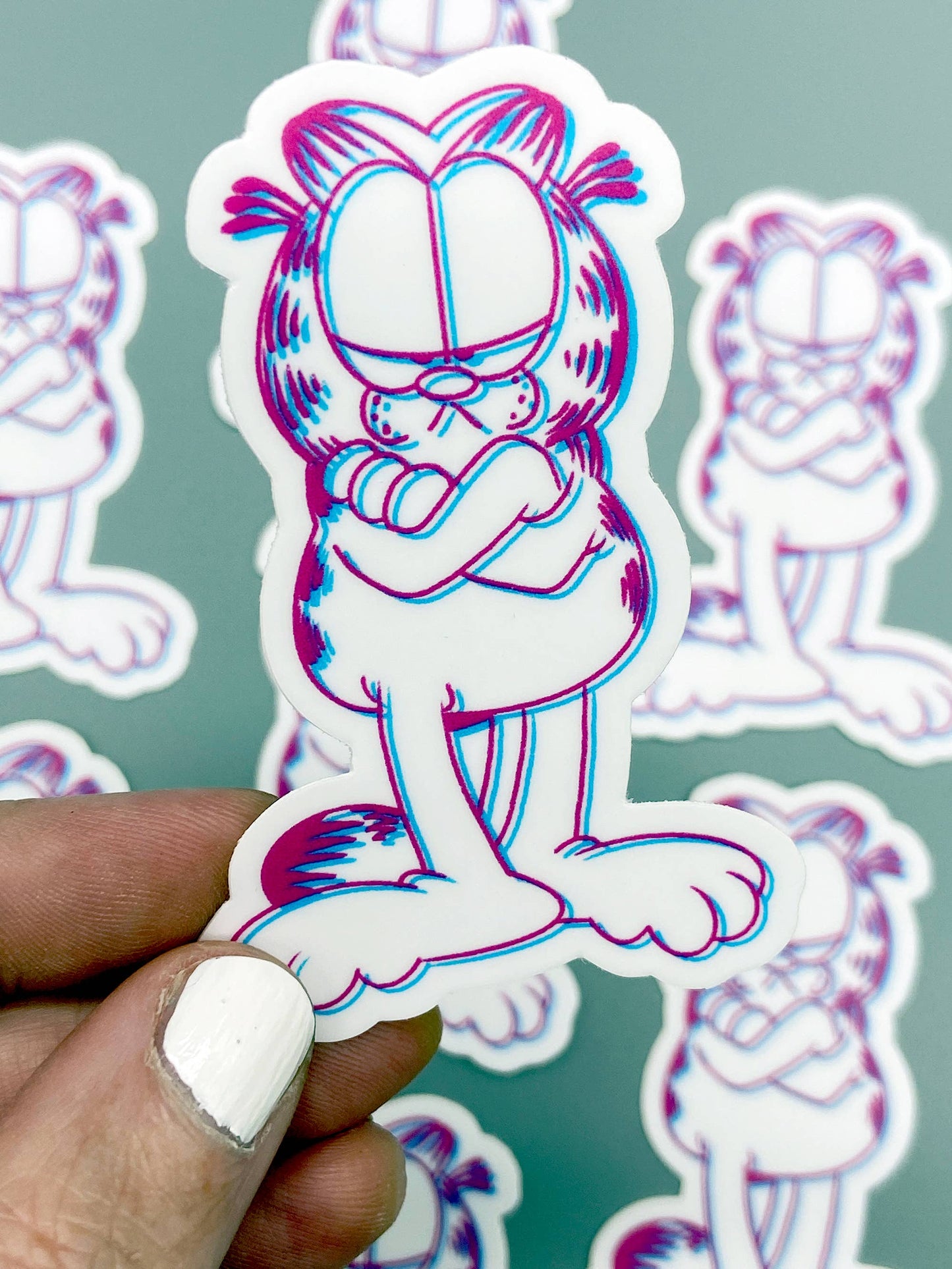 Vinyl Decal - Garfield in 3D