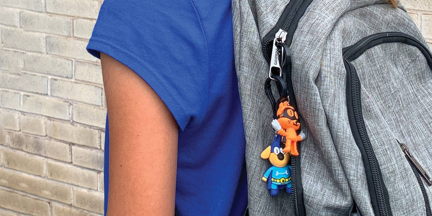 DOG MAN BACKPACK CLIP