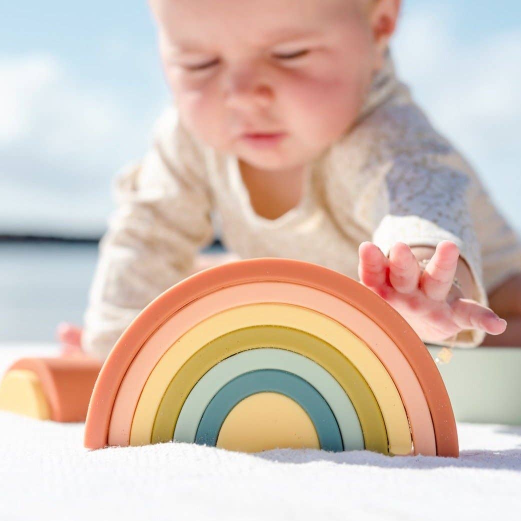 Silicone Rainbow Stacker | Cherry