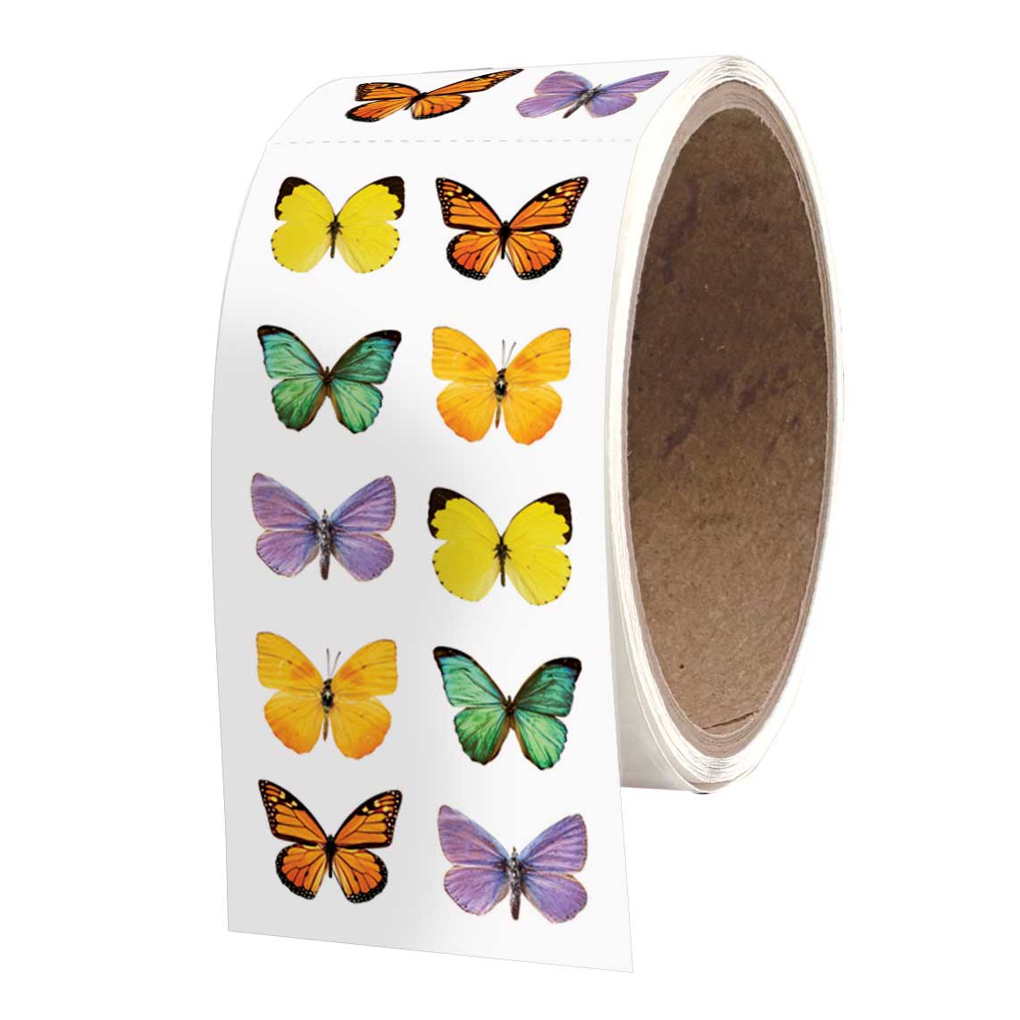 Butterflies 2 2x4 Stickers - ROLL OF 50 MODULES