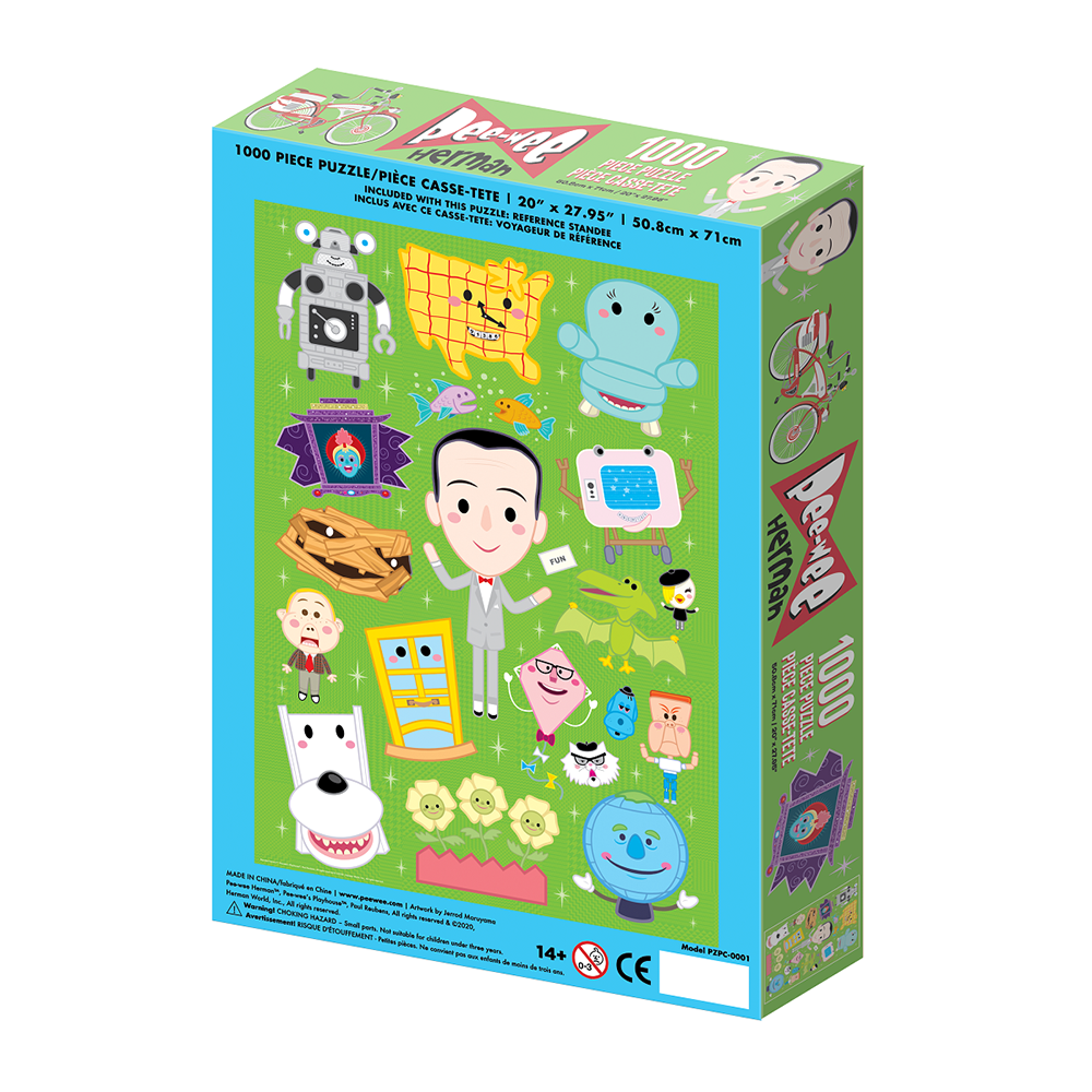 Green Pee-wee's Playhouse 1000 pc Jigsaw Puzzle by 3DRetro