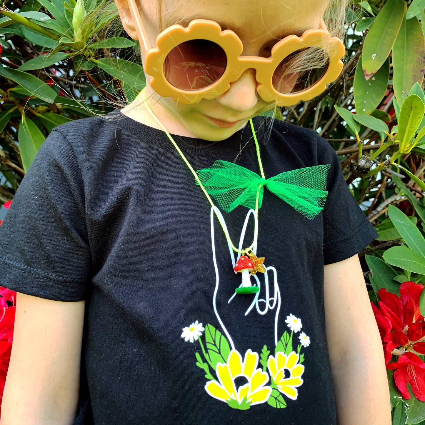 "Glitter Mushroom" Necklace