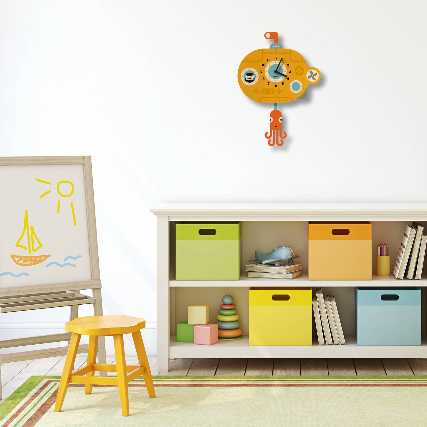 Submarine Pendulum Clock - Wood