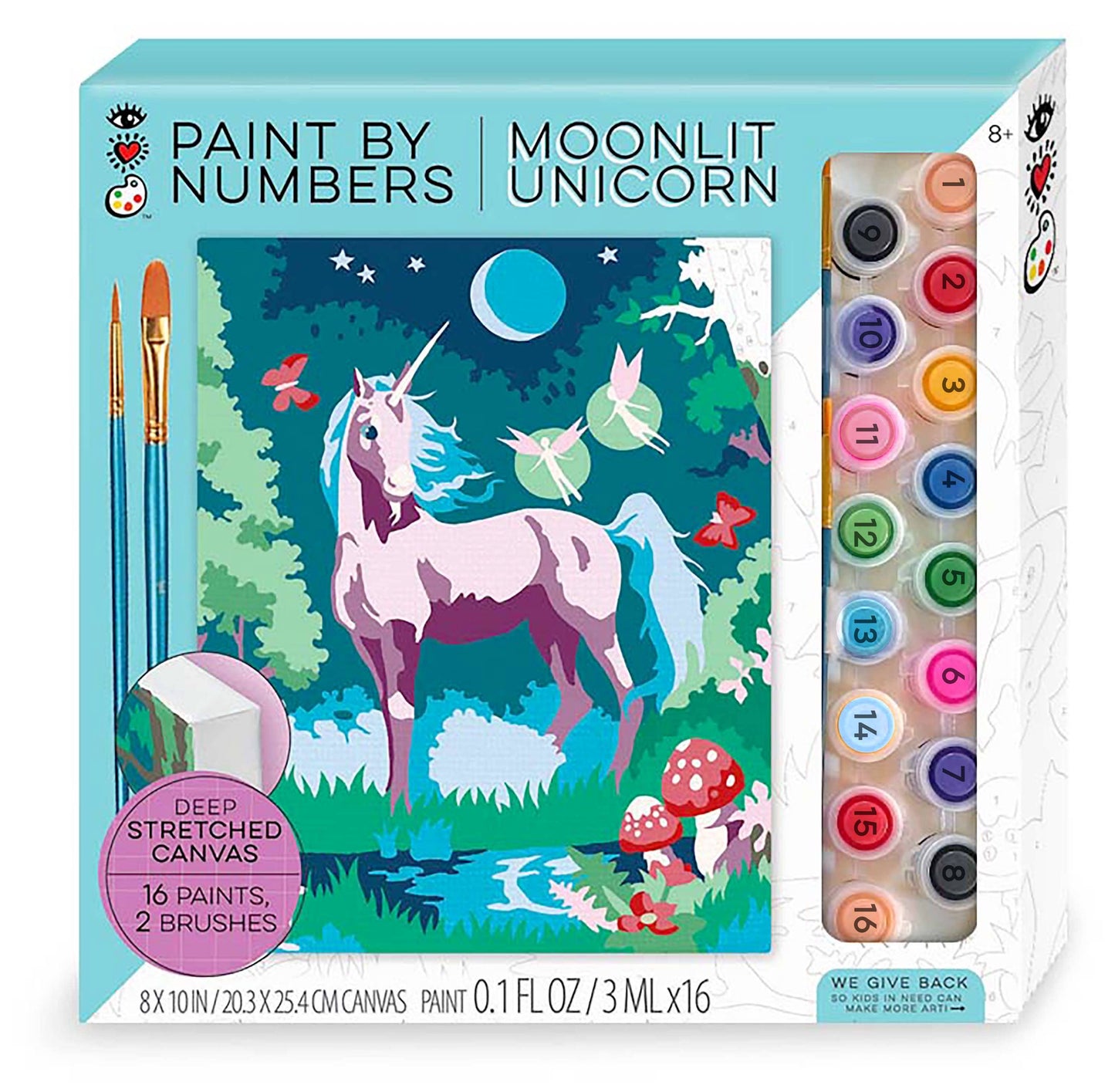 IHeartArt Paint By Numbers Moonlit Unicorn
