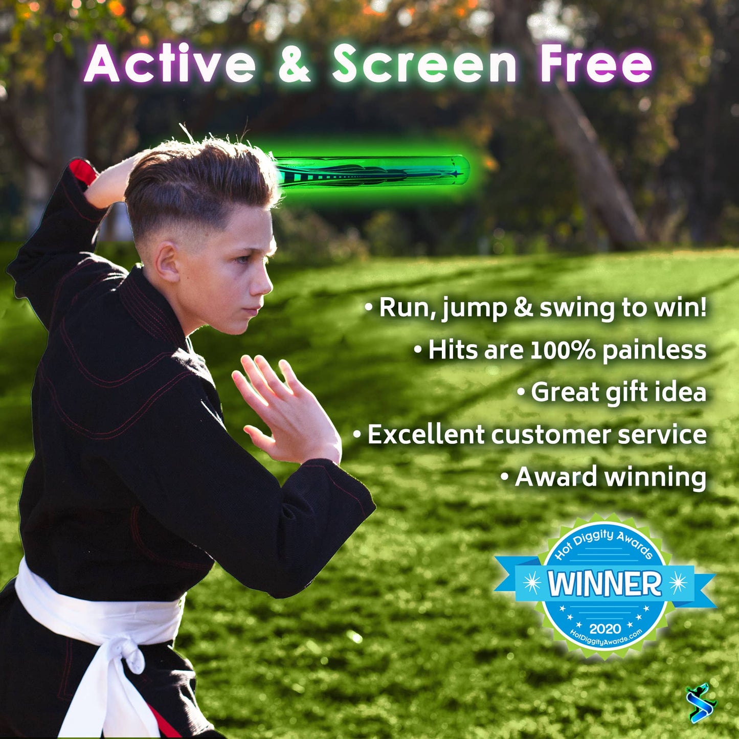 Glow Battle: Glow in the Dark Game and Ninja Kids Toys