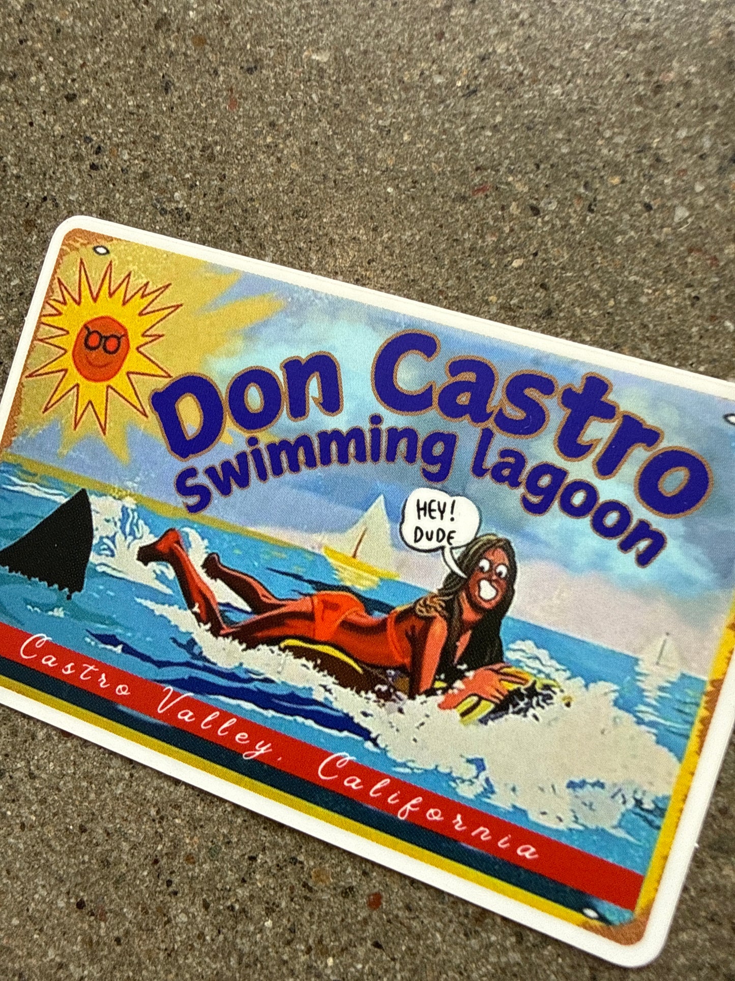 Don Castro Swimming Lagoon sticker