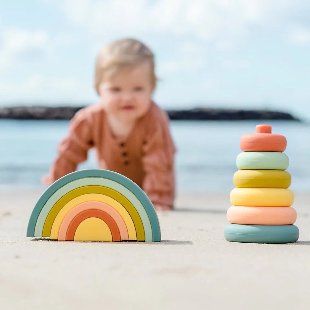 Silicone Stacker Tower- Cherry