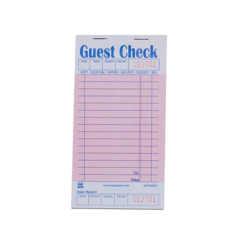 Restaurant Guest Check