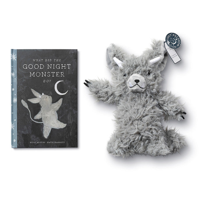 GOOD NIGHT MONSTER GIFT SET - A Storybook and Plush for Sweet Dreams and Happy Bedtimes