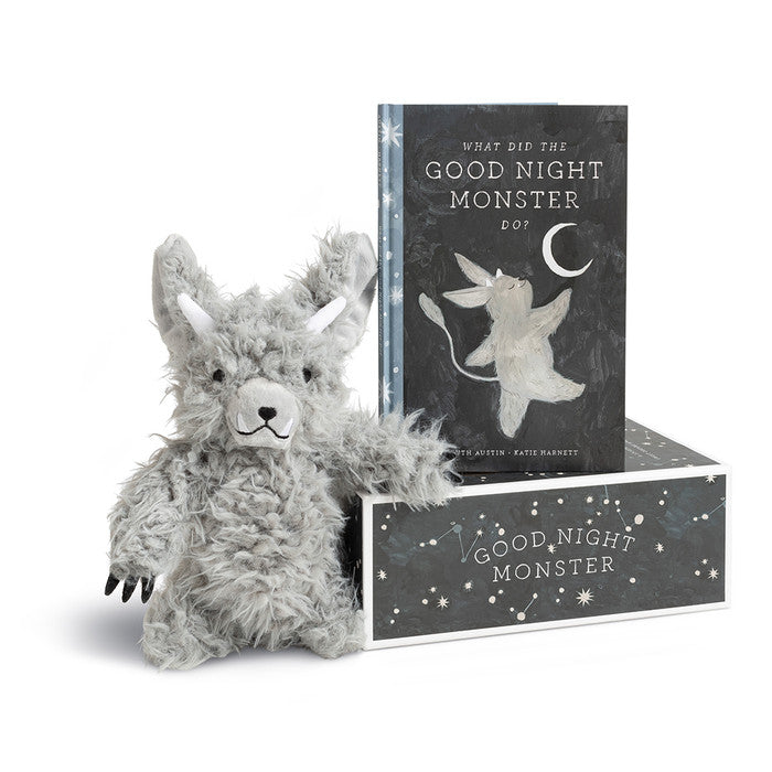 GOOD NIGHT MONSTER GIFT SET - A Storybook and Plush for Sweet Dreams and Happy Bedtimes