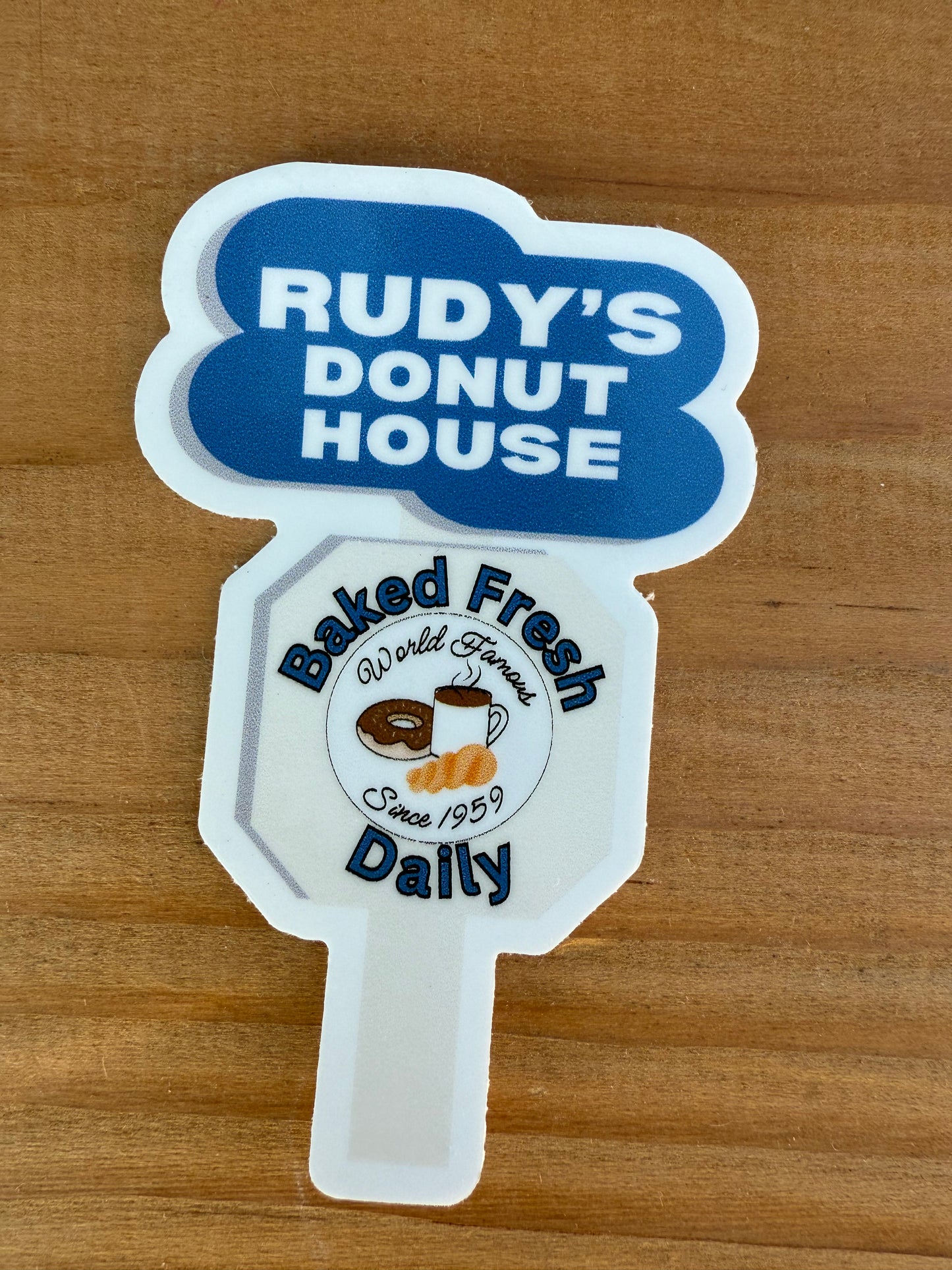 Rudy's Donut House Sticker
