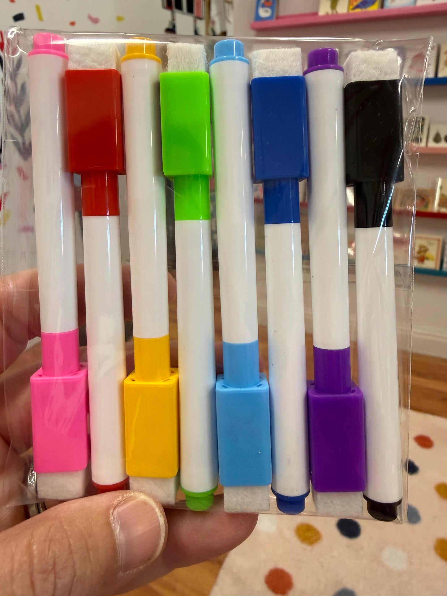 Pack of dry erase markers