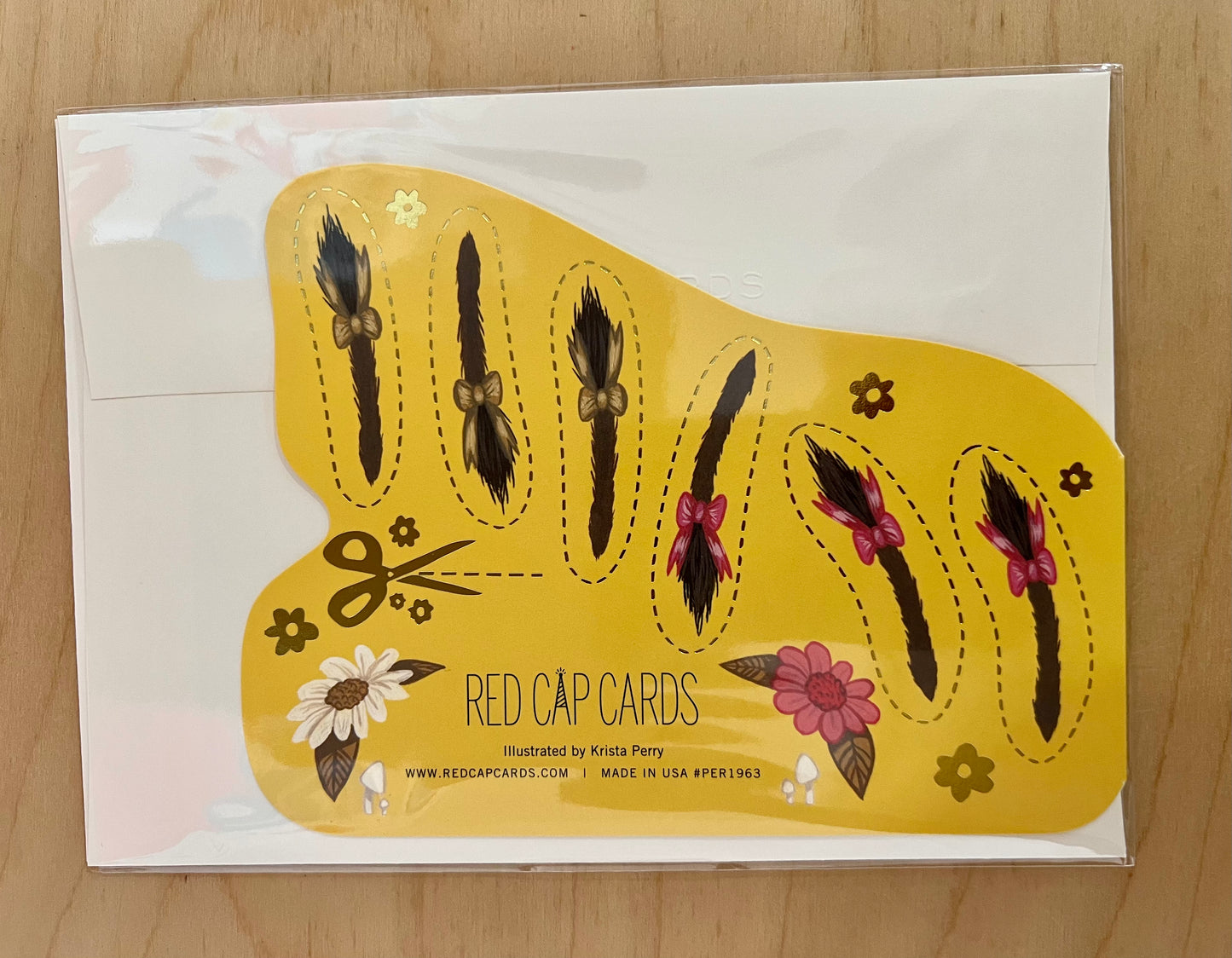 How cute is the backside of this card!! Krista Perry is a genius!