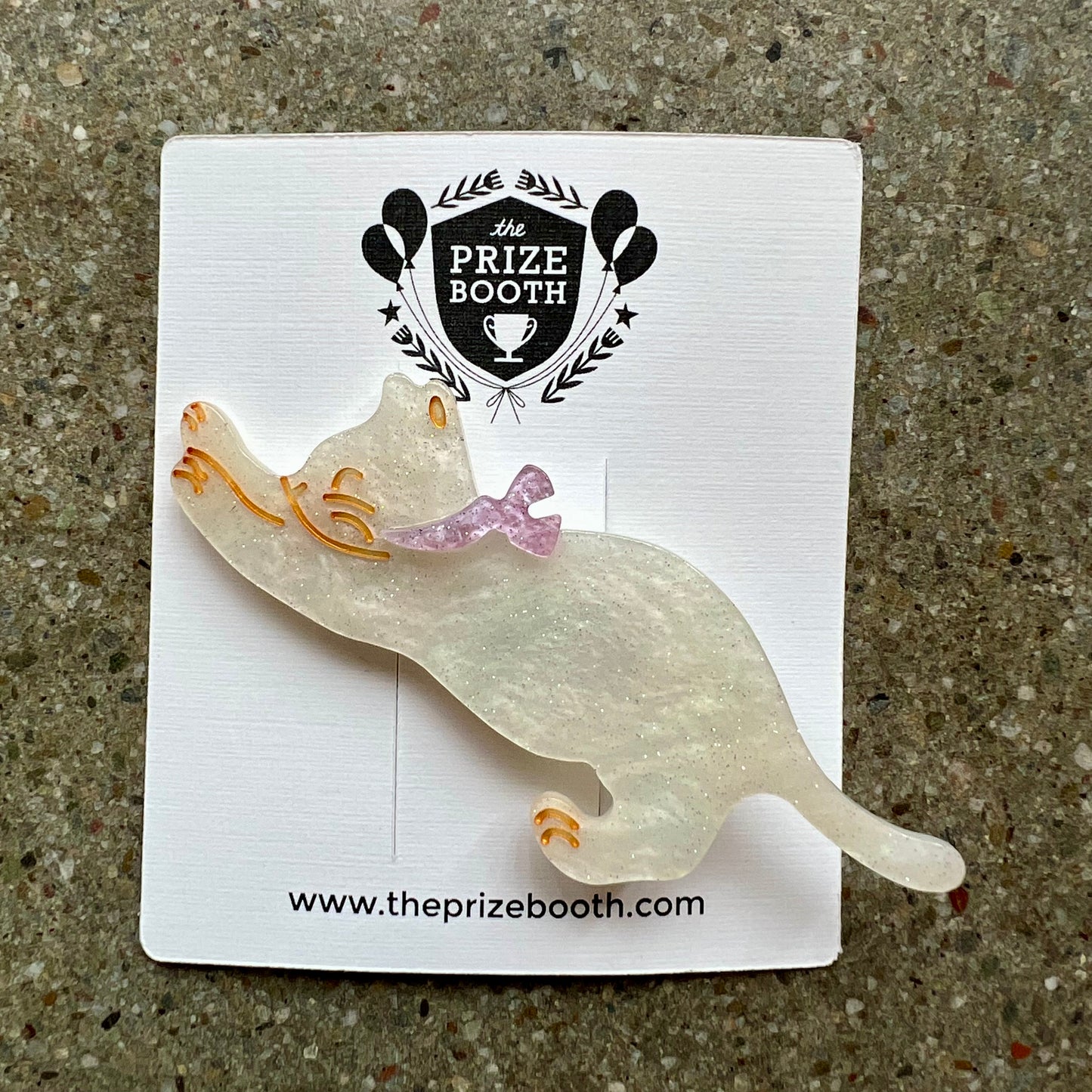 Lucite Cat Hair Clip