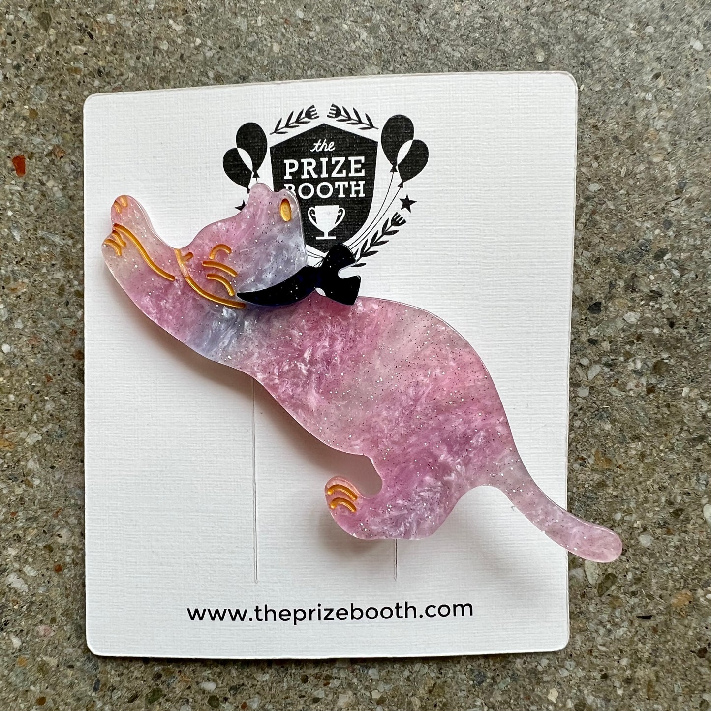 Lucite Cat Hair Clip