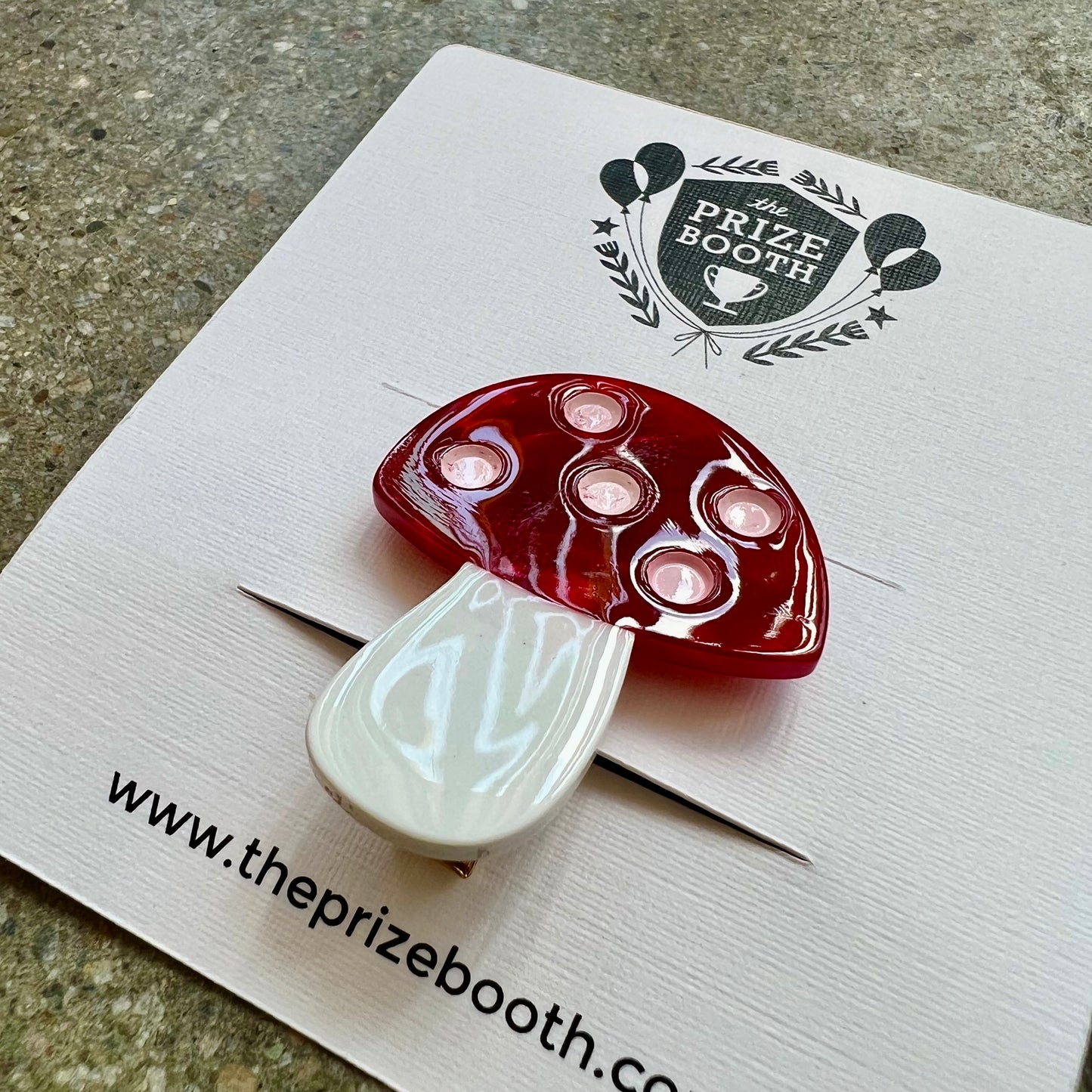 Mushroom Hair Clip