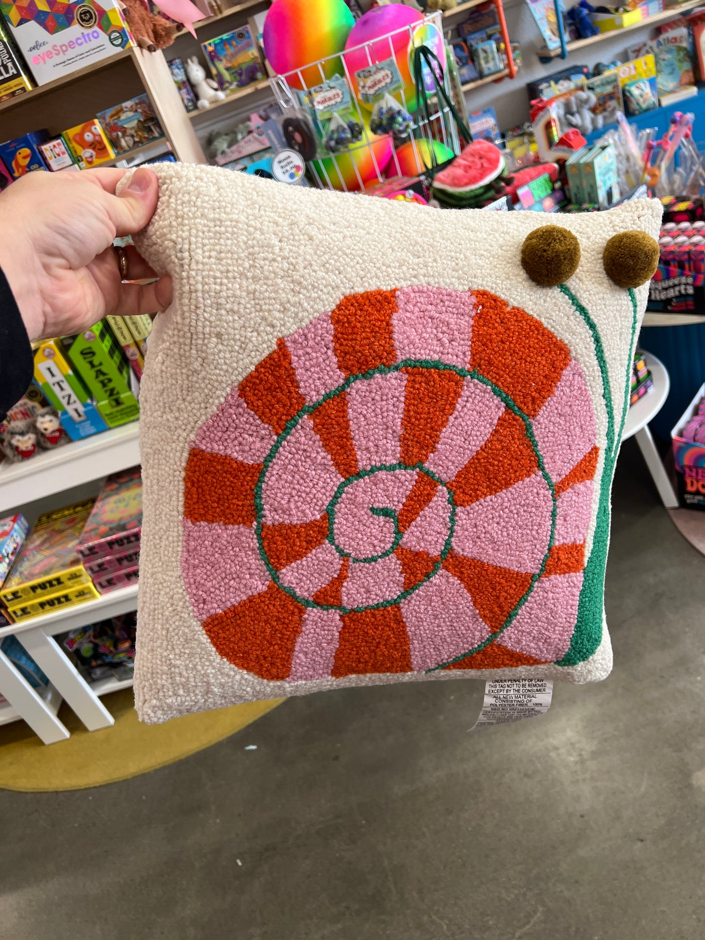 Snail's Pace Pillow