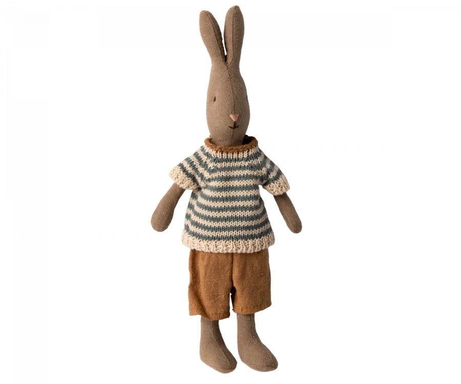Rabbit Size 1, Shirt & Shorts - Brown