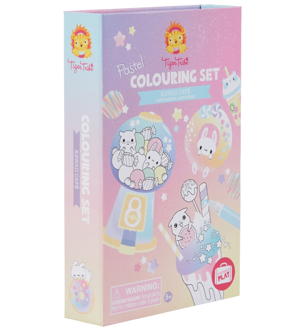Pastel Kawaii Cafe Coloring set