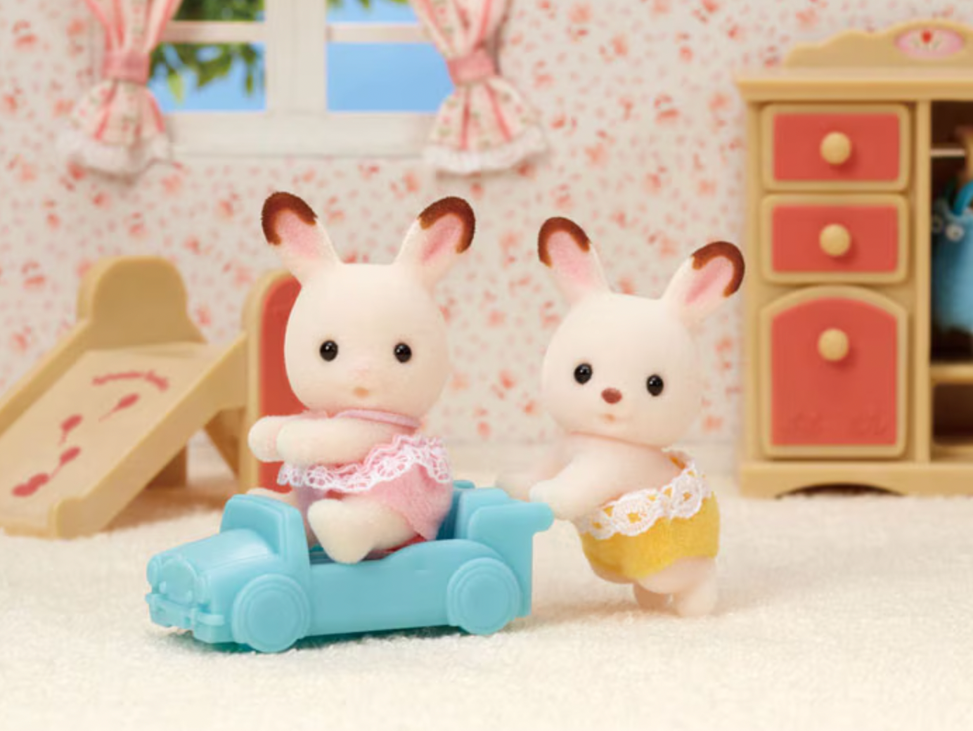 Calico Critters Chocolate Rabbit Twins