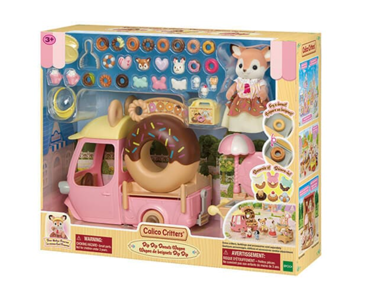 Calico Critters Dip Dip Donuts Wagon