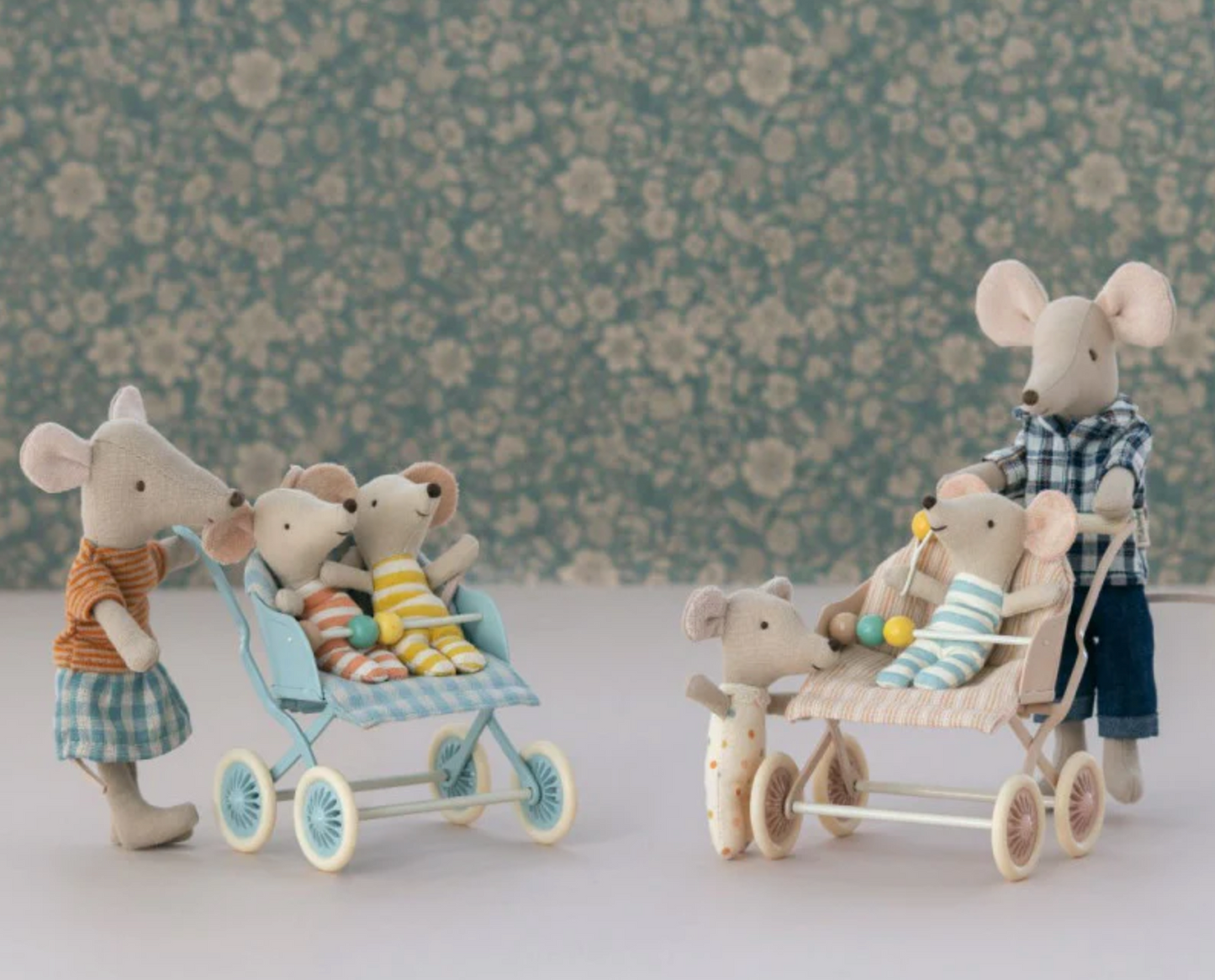 Stroller, Baby Mice- Rose