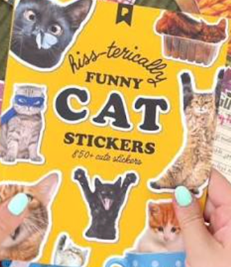 Hiss-terically Funny Cat Sticker Book