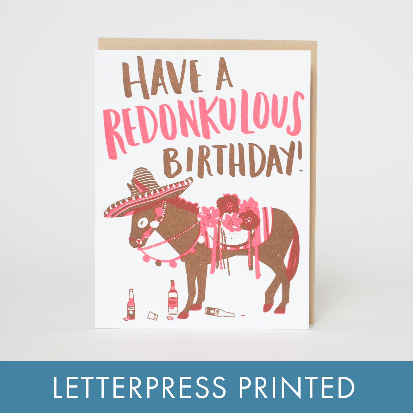 Redonkulous Birthday Punny Letterpress Greeting Card by Hello!Lucky