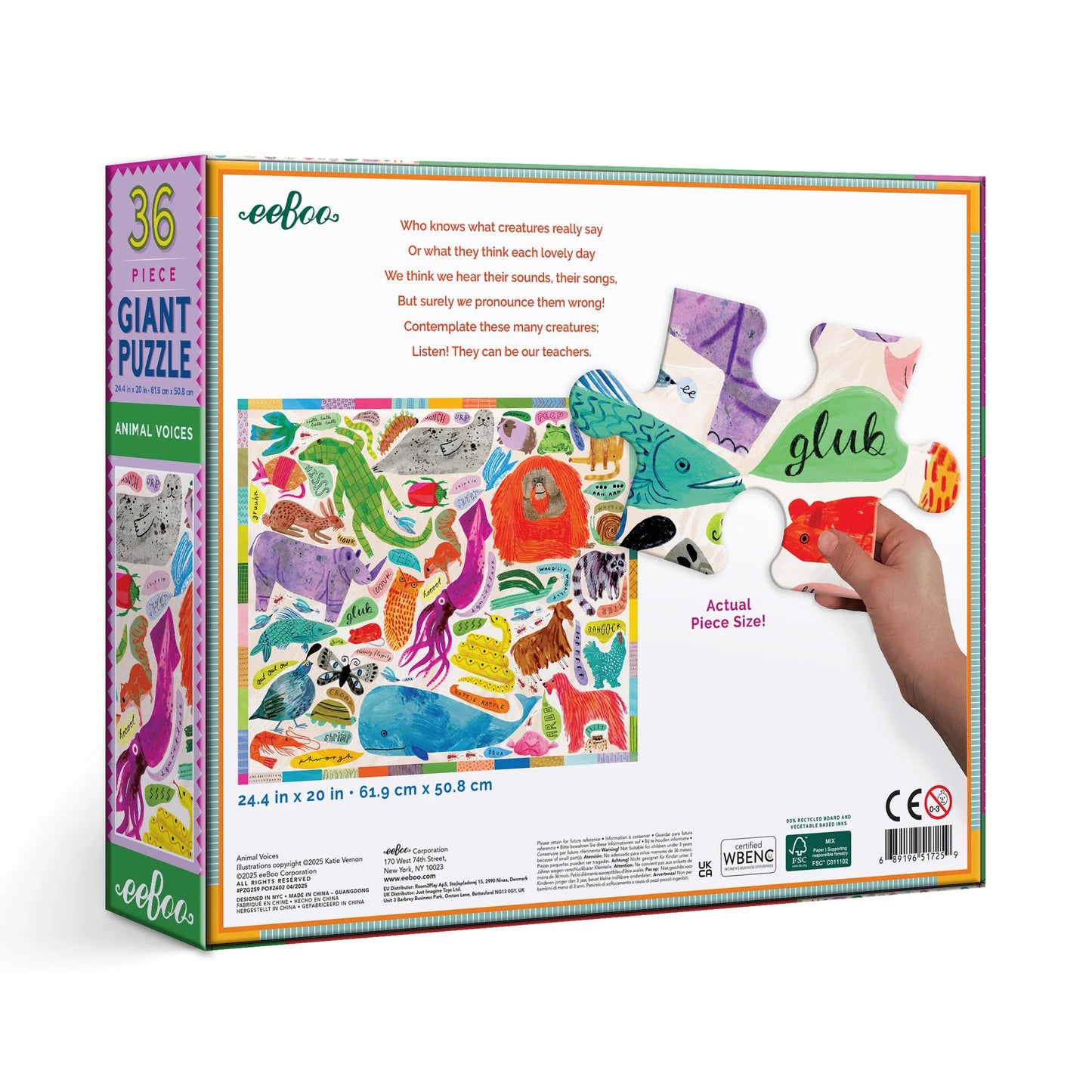 Animal Voices 36 Giant Puzzle