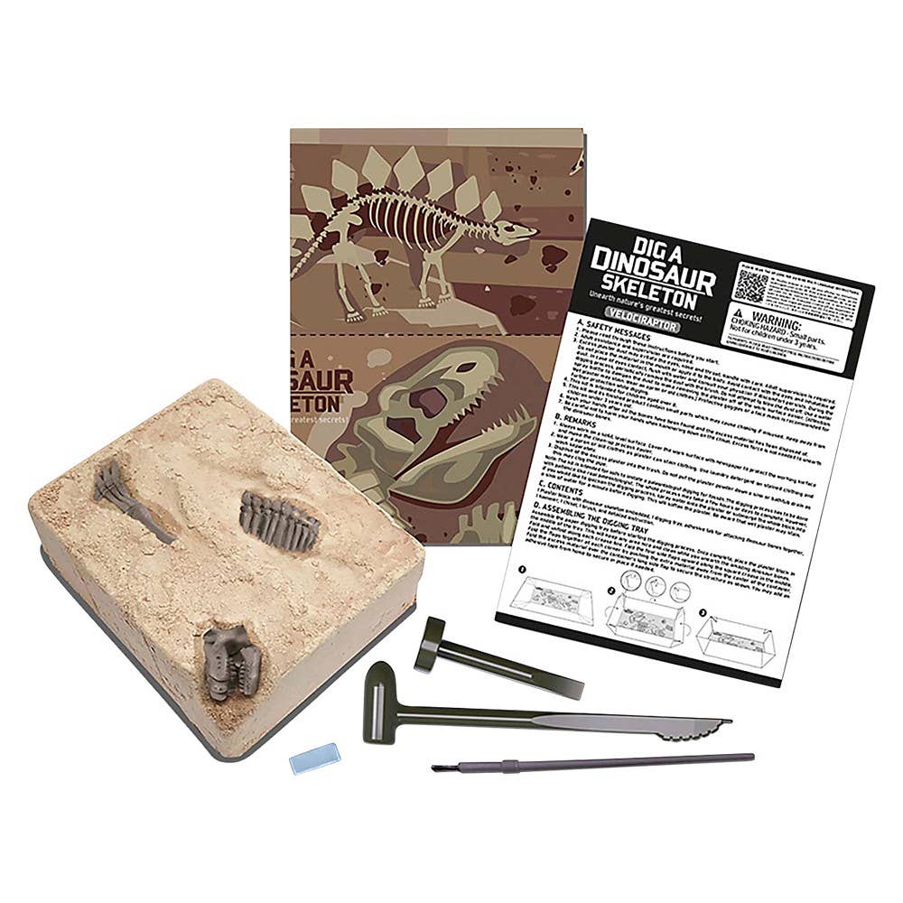 KidzLabs /Dig A Dinosaur Skeleton/Velociraptor