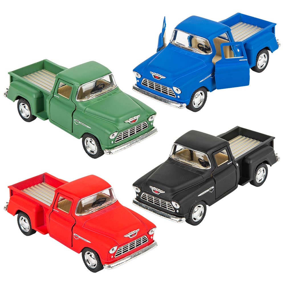 5" Diecast 1955 Chevy Stepside Pick Up 12/Disp