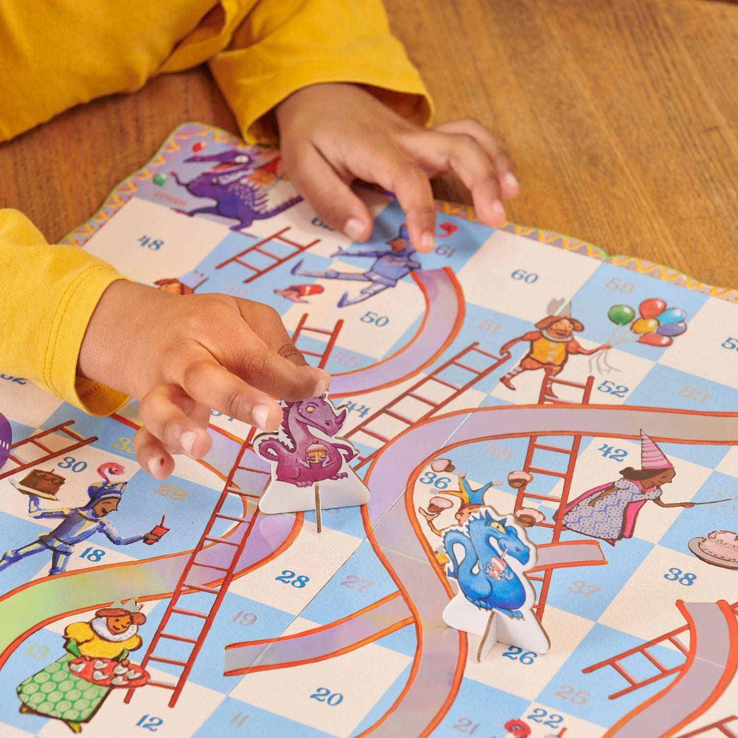 Slips & Ladders Dragon Shaped Game- Dragon Edition