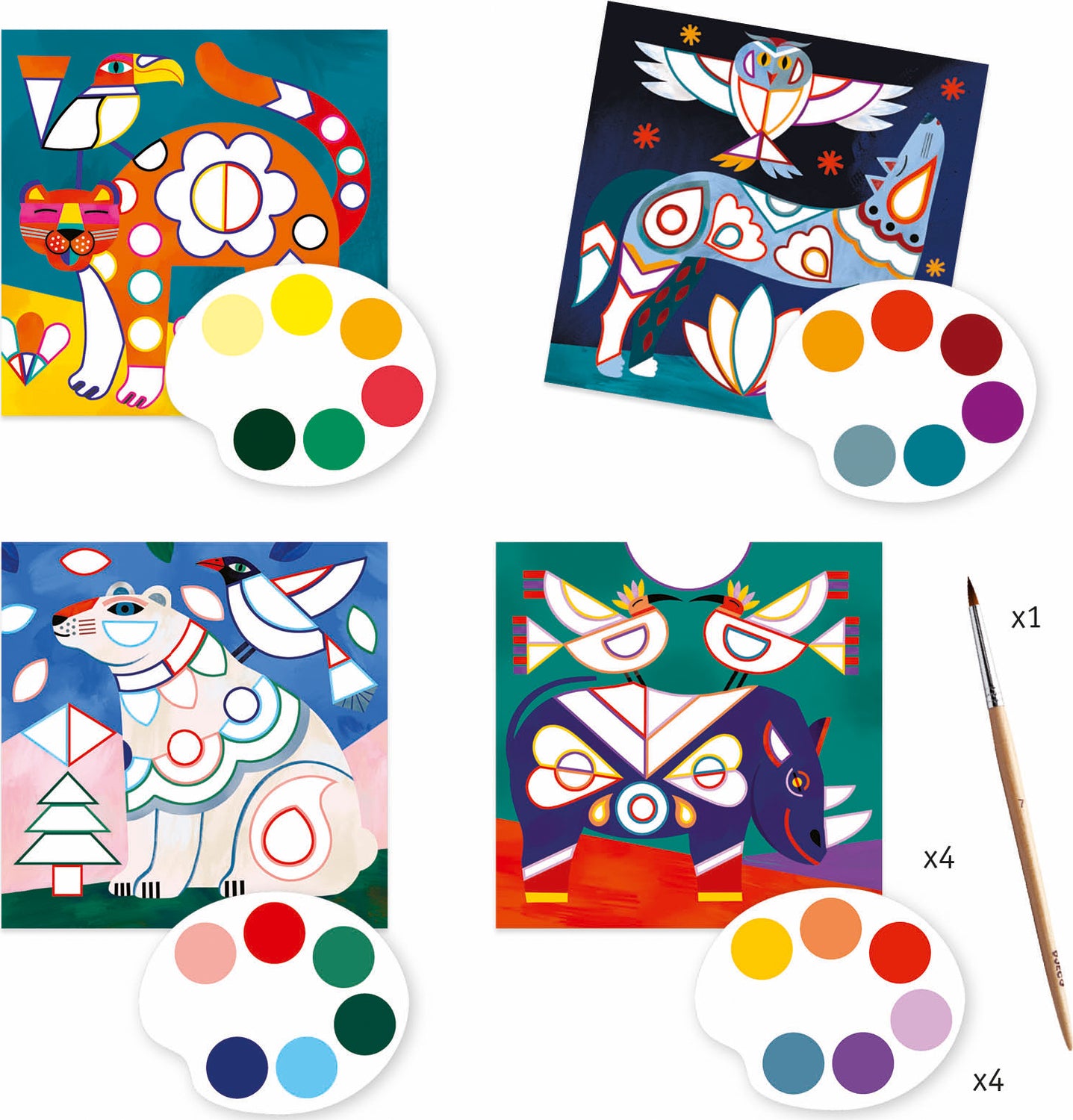 Coloring Surprises Painting Set - Fanciful Bestiary