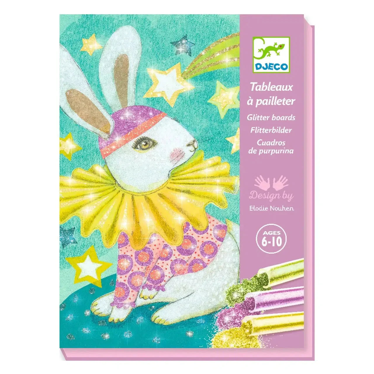 Djeco LGA Glitter Boards Carnival Of Animals